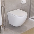 Унитаз подвесной безободковый с сиденьем BelBagno UNO BB3105CHR/SC 193296 - фото 188921