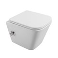 Унитаз подвесной с сиденьем, функцией биде и смесителем BelBagno DUE BB3103CHR-BS/SC 193303 - фото 188992