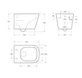 Унитаз подвесной безободковый BelBagno ARDENTE-C BB3202CHR-MB 199375
