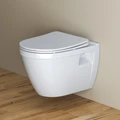 Унитаз подвесной безободковый с сиденьем BelBagno LOTO BB070CHR/SC 193297