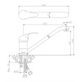 Смеситель для кухни LISTOK, LIS01-130 LIS01-130