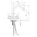 Смеситель для раковины с поворотным изливом KAMILA, KAM16-230-23110 KAM16-230-23110