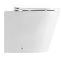 Унитаз приставной IBERICA BLANCA BURGOS ALTO Rimless белый, сиденье полипропилен (IB.BRA.131.1B1) IB.BRA.131.1B1