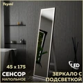 Зеркало напольное с подсветкой в полный рост Teymi Helmi Black Edition 45х175 LED сенсор на взмах T20317IR 1189787