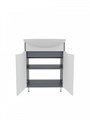 Тумба Teymi Aina 60, белый/графит T60004 1204254