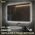 Зеркало настенное с подсветкой в ванную Teymi Solli Pro 100х70 LED сенсор T20256 1205639