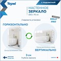 Зеркало настенное с подсветкой в ванную Teymi Solli Pro 100х70 LED сенсор T20256 1205639