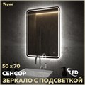 Зеркало настенное с подсветкой в ванную Teymi Solli Pro 50х70 LED сенсор T20252 1205635 - фото 189801