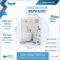 Зеркало настенное с подсветкой в ванную Teymi Solli Pro 50х70 LED сенсор T20252 1205635