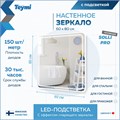 Зеркало настенное с подсветкой в ванную Teymi Solli Pro 60х80 LED сенсор T20254 1205637
