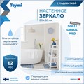 Зеркало настенное с подсветкой в ванную Teymi Solli Oreol Pro 80х80 LED сенсор T20260 1205643