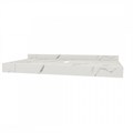 Столешница под раковину керамогранитная 100 см Teymi Helmi цвет белый мрамор T150110 1220092