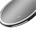 Зеркало настенное с подсветкой в ванную круглое Teymi Lina Supernova Black D80 LED сенсор антипар T20124 1221084