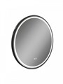 Зеркало настенное с подсветкой в ванную круглое Teymi Lina Supernova Black D80 LED сенсор антипар T20124 1221084