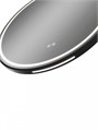 Зеркало настенное с подсветкой в ванную круглое Teymi Lina Supernova Black D80 LED сенсор антипар T20124 1221084