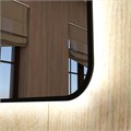 Зеркало настенное с подсветкой в ванную Teymi Solli Black Soft Line 120x70 LED сенсор на взмах T20230S 1201621