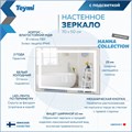 Зеркало настенное с подсветкой в ванную Teymi Hanna 70х50 LED T20250 1204748