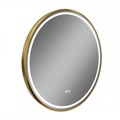 Зеркало настенное с подсветкой в ванную круглое Teymi Lina Supernova Gold D60 LED сенсор антипар T20121 1221081