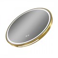 Зеркало настенное с подсветкой в ванную круглое Teymi Lina Supernova Gold D60 LED сенсор антипар T20121 1221081
