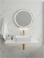 Зеркало настенное с подсветкой в ванную круглое Teymi Lina Supernova Gold D60 LED сенсор антипар T20121 1221081