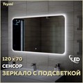 Зеркало настенное с подсветкой в ванную Teymi Solli Oreol 120х70 LED сенсор T20229S 1197553 - фото 190336