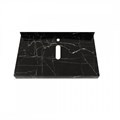 Столешница под раковину керамогранитная 80 см Teymi Helmi цвет черный мрамор T150308 1220100