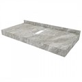 Столешница под раковину керамогранитная 100 см Teymi Helmi цвет серый мрамор T150210 1220097
