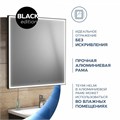 Зеркало настенное с подсветкой в ванную Teymi Helmi Black Edition 80х80 LED сенсор на взмах T20305IR 1189785