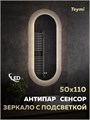Зеркало настенное с подсветкой в ванную Teymi Iva Caprice 500х1100 LED сенсор антипар T20610 1221088