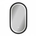 Зеркало настенное с подсветкой в ванную Teymi Iva Magic Black 500х900 LED сенсор антипар T20622 1223544