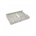 Столешница под раковину керамогранитная 70 см Teymi Helmi цвет серый мрамор T150207 1220094