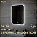 Зеркало настенное с подсветкой в ванную Teymi Solli Oreol 50х70 LED сенсор T20222S 1197549