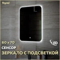 Зеркало настенное с подсветкой в ванную Teymi Solli Oreol 60х70 LED сенсор T20224S 1197550