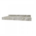 Столешница под раковину керамогранитная 90 см Teymi Helmi цвет серый мрамор T150209 1220096