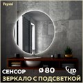 Зеркало настенное с подсветкой в ванную круглое Teymi Oreol D80 LED сенсор T20242S 1204480