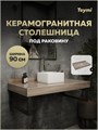 Столешница под раковину Teymi Helmi 90, керамогранитная, дуб кашмир T150409 1223519 - фото 190949