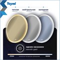 Зеркало настенное с подсветкой в ванную круглое Teymi Lina Romantic Gold D80 LED сенсор антипар T20133 1223541