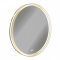 Зеркало настенное с подсветкой в ванную круглое Teymi Lina Romantic Gold D80 LED сенсор антипар T20133 1223541