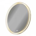 Зеркало настенное с подсветкой в ванную круглое Teymi Lina Romantic Gold D80 LED сенсор антипар T20133 1223541