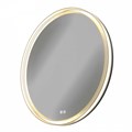 Зеркало настенное с подсветкой в ванную круглое Teymi Lina Romantic Black D80 LED сенсор антипар T20134 1223542