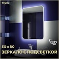 Зеркало настенное с подсветкой в ванную Teymi Solli 50х80 LED T20202 1172121 - фото 191274