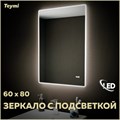 Зеркало настенное с подсветкой в ванную Teymi Aina 60х80 LED часы T20004С 1176109 - фото 191325