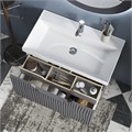 Тумба EQUIL Mirage 80 подвесная 1 ящ. графит софт (под раковину 78857) tpMIRAGE80.1Y-07