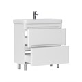 Тумба EQUIL Nice 80 напольная 2 ящ. белая (под раковину 9595-80) tnNICE80.2Y-05