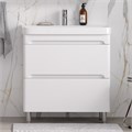 Тумба EQUIL Nice 80 напольная 2 ящ. белая (под раковину 9595-80) tnNICE80.2Y-05