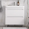 Тумба EQUIL Nice 80 напольная 2 ящ. белая (под раковину 9595-80) tnNICE80.2Y-05