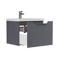 Тумба EQUIL Mirage 60 подвесная 1 ящ. графит софт (под раковину 78857) tpMIRAGE60.1Y-07