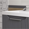 Тумба EQUIL Mirage 60 подвесная 1 ящ. графит софт (под раковину 78857) tpMIRAGE60.1Y-07