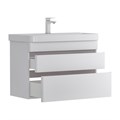 Тумба EQUIL Soldi 80 подвесная 2 ящ. белый софт (под раковину 9595-80) tpSOLDI80.2Y-04