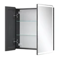 Зеркальный шкаф EQUIL Eltoro LED 80 черный софт szELTR80